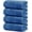 Blue, variant on General Pack of 4 Extra Large Bath Towels 30 x 60 Inches, 100% Cotton, Larger & Lighter Weight, Quicker to Dry, Super Soft and Absorbent, Perfect for Bathroom, Blue