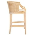thumbnail image 6 of Pemberly Row Solid Wood and Cotton Counter Stool in Natural/White, 6 of 11