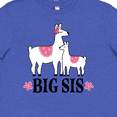 thumbnail image 4 of Inktastic Big Sis Girls Llama Sister Youth T-Shirt, 4 of 5