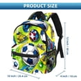 thumbnail image 2 of Football Cute Book Bag with Adjustable Shoulder Strap, Large Capacity, Printed Design - Cute Accessories Backpack, 2 of 6