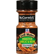 McCormick Grill Mates Gluten Free Roasted Garlic & Herb Seasoning, 2.75 oz Bottle