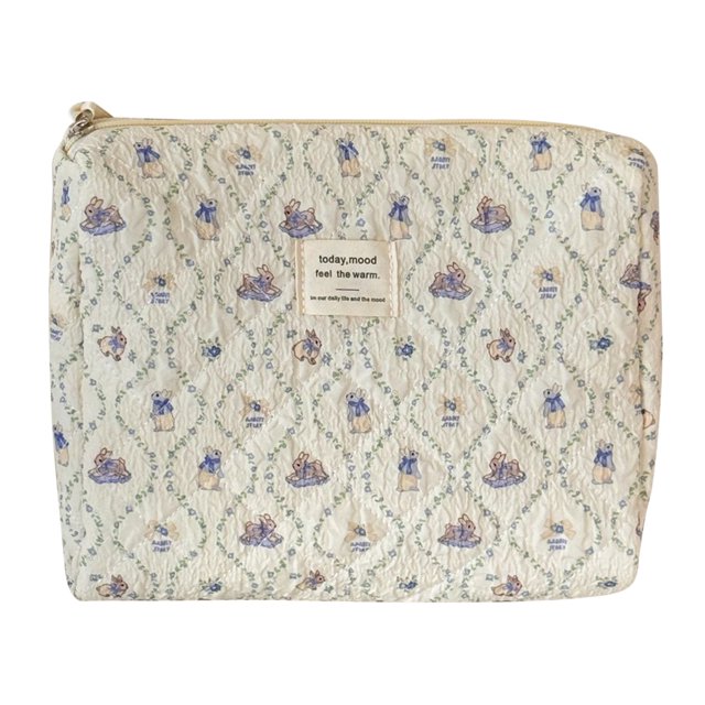 Bag Tocador Conejo Lindo Soporte Cosmético Organizador Bolso Maquillaje Acolchado