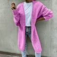 thumbnail image 2 of iHPH7 Long Cardigan Sweaters for Women Casual Outfits for Women Long Cardigans for Women Soft Cardigans for Women Fall Coats Women's Outerwear Women Fall Clothes Pink S, 2 of 5