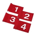 thumbnail image 4 of 4 banderas de golf numeradas, regalo para golfistas, de nailon, números del 1 al 4, para hombres y mujeres, banderas portátiles para practicar putting, 4 of 9