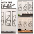 thumbnail image 4 of Arte de la pared Decoración de café, decoración de pared de Metal, colgante de pared, imagen de café, 3 uds., 4 of 4