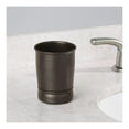 thumbnail image 2 of iDesign York Metal Tumbler, Makeup Brush Toothbrush Holder for Bathroom, Countertop, Desk, Dorm, College, and Vanity, 3.25" x 3.25" x 4.25", Bronze C36, 2 of 3