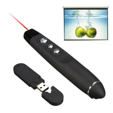 Wireless USB Presentation Remote Control Clicker Red Light Pointer Pen Lecture