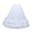 thumbnail image 2 of Milaget Girls Petticoat Formal Accessory for Wedding Birthday Party Costume Dressing White, 2 of 9
