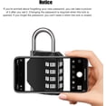thumbnail image 6 of 4 Pack Combination Lock for Locker 4 Digit Outdoor Waterproof Padlock for School, Gym, Sports, Fence, Toolbox, Gate, Case, Outdoor, Hasp Storage, 6 of 7