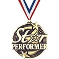 thumbnail image 1 of Star Performer Medals, 2" Gold Diecast Star Performer Medal Award 100 Pack, 1 of 3