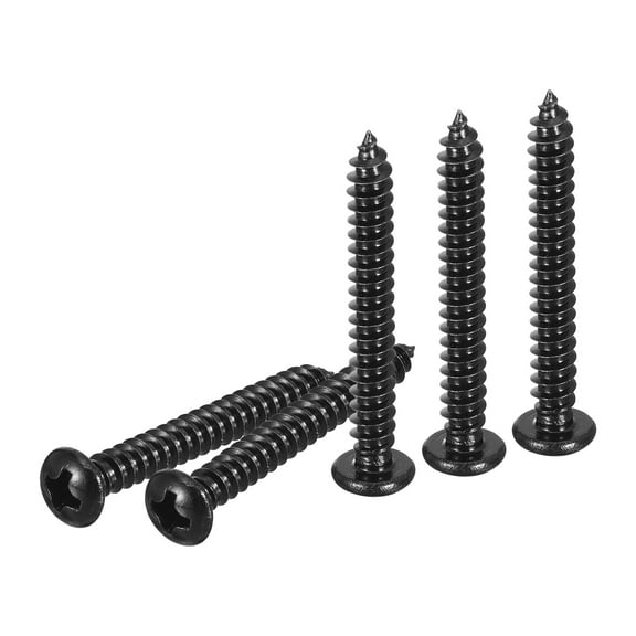 Uxcell #8x1-1/4" Phillips Pan Head Self-tapping Screw - 25Pack - 304 Stainless Steel