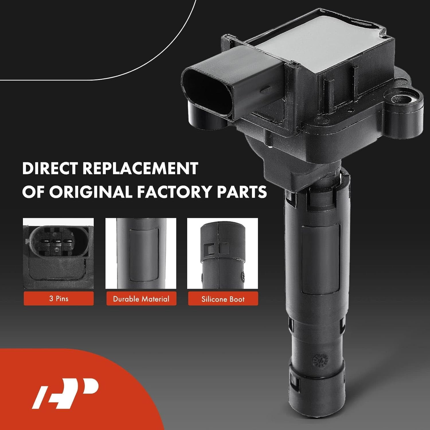 A-Premium Ignition Coils and Spark Plugs Kits Compatible with Mercedes Benz C230 2003 2004 2005 L4 1.8L 4-PC Set