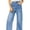 Light Blue, variant on DOKOTOO Women's Wide Leg Jeans High Waisted Vintage Stretchy Loose Denim Pants with Big Pockets