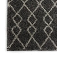 thumbnail image 7 of Nourison Geometric Shag GOS01 Charcoal/Gray Indoor Area Rug - 2'2X3'9, 7 of 7