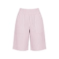 thumbnail image 5 of Cmfcve Women's Mid Rise Elastic Waist Shorts Fashion Casual Knee Length Daily Summer Shorts, 5 of 5