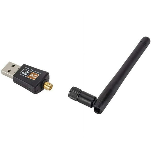 Adaptateur WiFi USB, clé WiFi sans fil 1200 Mbps double bande 2,4 G/5 G, clé  WiFi USB 3.0 avec antenne 5 dBi pour PC/ordinateur de bureau/ordinateur  portable/tablette, prise en charge Win 10/8.1/8/7/XP/Vista