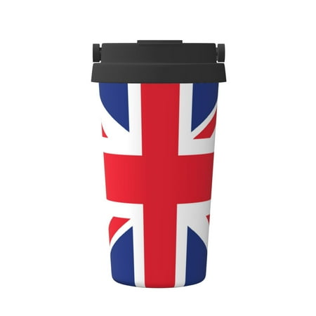 

KLL English Pattern Stainless Steel Vacuum Insulated Tumbler - Carry Insulated Coffee Mug - Reusable Insulated Cold Brew Iced Coffee Cup Thermos