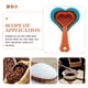 thumbnail image 4 of Juego de 4 cucharas medidoras de plástico con forma de corazón para cocinar., 4 of 7