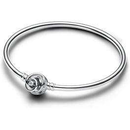 Pandora Open Bangle Bracelet, Clear Cubic Zirconia | REEDS