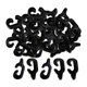 thumbnail image 1 of 40 Hebillas para Puertas de Jaulas, Conectores para Jaulas de Mascotas, Cierres a Presión Reforzados, Herrajes para Puertas, Clips de Alambre para Cer, 1 of 9