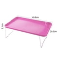 thumbnail image 7 of Queroig Folding Laptop Table with Non-slip Legs High Stability Strong Load-bearing Portable Collapsible Bed Table with Cup Holder for Student, 7 of 7