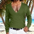 thumbnail image 2 of VJATTWR Mens Shirts Black Long Sleeve Solid Turtleneck T Shirt Workout Tops for Men M, 2 of 4