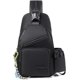 thumbnail image 1 of Mens Sling Bag Chest Bag Crossbody Travel Backpack Small Shoulder Bag With USB Port Dual-Use Sling Backpack Casual Daypack for Hiking Travel Sport, 1 of 5