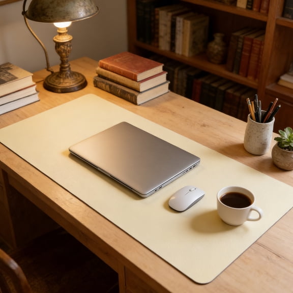 Waterproof Desk Pad - 36"x16" PU Leather Mat for Large Workspaces & Home Offices