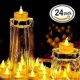 thumbnail image 2 of Flameless Led Tealight Candles - With Cr2032 Batteries - Flickering Effect - Warm White24pcs, 2 of 5
