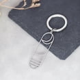 thumbnail image 3 of Moon Keychain Gifts For Women Men Handbag Accessorie Key Chain DIY Handmade Jewelry Stainless Steel Geometric Keyring, 3 of 5
