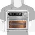 thumbnail image 5 of Horno de convección Elite Gourmet EAF1010D de 10 L, programable, con 8 ajustes de menú, controles de temperatura y temporizador, horneado, tostado, asado y freidora de aire, 1500 W con recetas, exter, 5 of 5