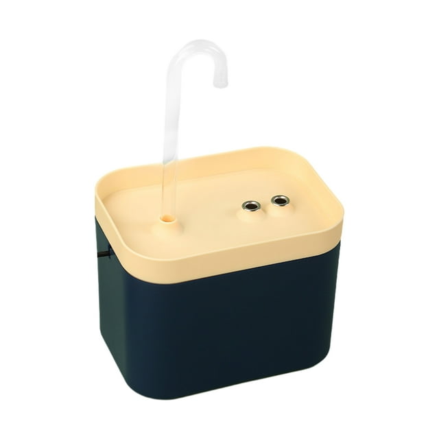 ZheElen Durable And Long-lasting Cat Water Fountain With Smart Automatic Dispenser blue yellow 2