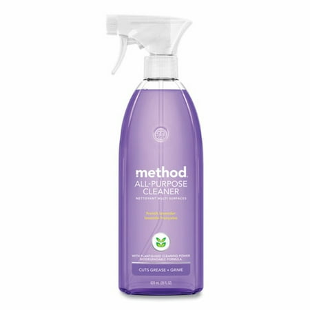 Method-1PK Method All Surface Cleaner, French Lavender, 28 oz Spray Bottle, 8/Carton