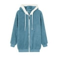 thumbnail image 4 of Women's Casual Outerwear Jacket Soft Zip Up Cozy Lined Winter Lightweight Warm Wear For Everyday Use Women's Bomber Jacket Casual Coat, 4 of 4