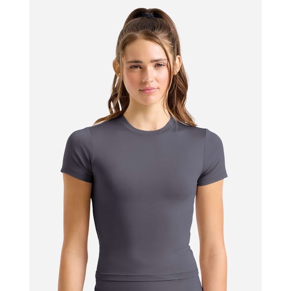 TriDri TD653 Women's Luxe Fitted Tee-Charcoal-XS