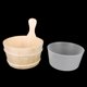 thumbnail image 4 of Accesorios para Sauna, barril de madera, cuchara, lámpara a prueba de explosiones, reloj de arena, higrotermógrafo, juego de aceite esencial, 4 of 13