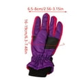 thumbnail image 3 of Besolor Kids Boys Girls Winter Gloves Waterproof Ski Gloves Fleece Lining Cold Weather Windproof Warm Snow Mittens, 3 of 7