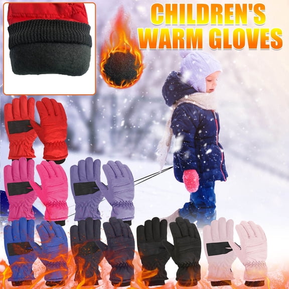 breaise Kids Ski Snow Gloves Winter Cold Weather Windproof Warm Snowboard Sport Mittens for Boys Girls