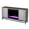 thumbnail image 2 of Hollesborne Color Changing Fireplace with Media Storage in Gray/Gunmetal Gray, 2 of 3