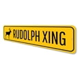 thumbnail image 4 of Rudolph Xing Yuletide Sign, Holiday Decor, Christmas Aluminum Sign - 4x18 inches, 4 of 4