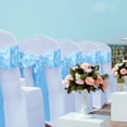 thumbnail image 2 of Cintas de silla Babenest de satén, 50 unidades, para bodas, banquetes, 2 of 9