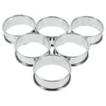 thumbnail image 5 of OUNONA Round Pastry Rings Molds Nonstick Tart Rings Stainless Steel Muffin Baking Rings Egg Cooking Rings Tart Ring Mold Dessert Ring for Desserts, 5 of 7