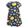thumbnail image 4 of Unique Baby Girls Outer Space Back To School Skater Dress (5Y, Navy Blue), 4 of 4
