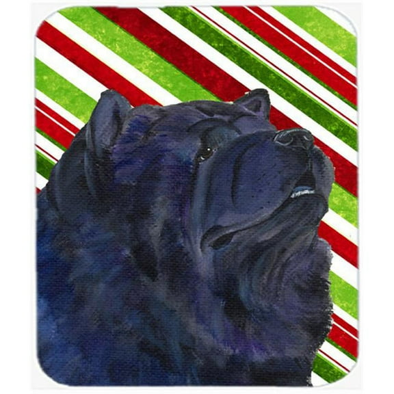 Chow Chow Candy Cane Holiday Christmas Mouse Pad, Hot Pad Or Trivet