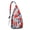 White-28, variant on Tropical Sling Backpack - Lush Exotic Flowers Print Shoulder Bag, Compact Lightweight for Essentials