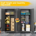 thumbnail image 5 of Topass Metal Storage Locker with Lockable Door, 71'' Clothing Coat , Garage Tool Cabinet with Wheels ，Locker for Office, Home, School, Employee, Gym, 5 of 5