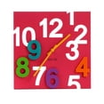thumbnail image 2 of Reloj de pared de moda acrílico cuadrado de 30x30 cm / 12 pulgadas, reloj silencioso con números huecos 3D, decoración de oficina para habitación de c rojo Zulema Reloj colgante de pared, 2 of 8