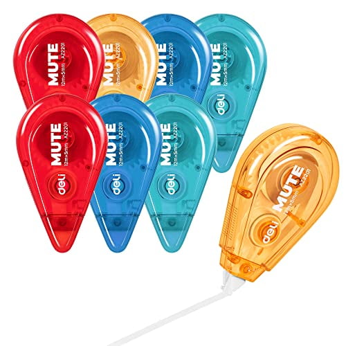 Deli Correction Tape, White Out Correction Tapes, Tape Eraser for Note Taking, Marking, Crafting
