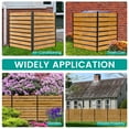 thumbnail image 6 of MOPHOTO Wood Fence Panels 38" W x 60" H Outdoor Fence Privacy Screen, Air Conditioner Fence Trash Can Fence Pool Equipment Enclosure Fence, Fence Panels for Outside with Metal Stakes, 1 Panels, 6 of 7