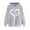 Gray, variant on WRKEKC Hoodies for Women Heart Print Long Sleeve Hooded Drawstring Pullover Sweatshirt Top for Women Casual Wear